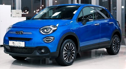 FIAT 500X CLUB синього кольору