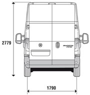 Висота Fiat Ducato Furgone Lastrato L4H3 MY2025