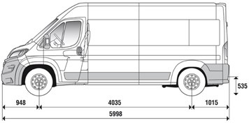 Довжина автомобіля Fiat Ducato