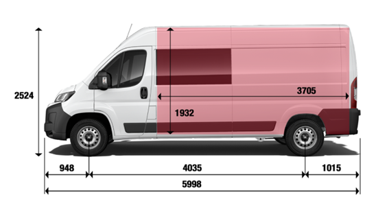 Розміри FIAT DUCATO CREW CAB MY2025