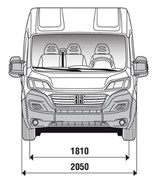 Ширина Fiat Ducato Furgone Lastrato L3H2 MY2025