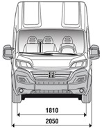 Ширина Fiat Ducato Maxi Furgone Lastrato L4H3